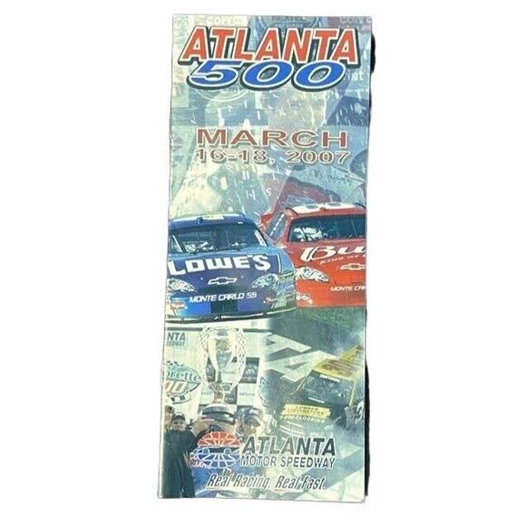 Atlanta Motor Speedway 2007 Brochure Travel Ephemera Vacation Trip Visitor Guide - Picture 1 of 4